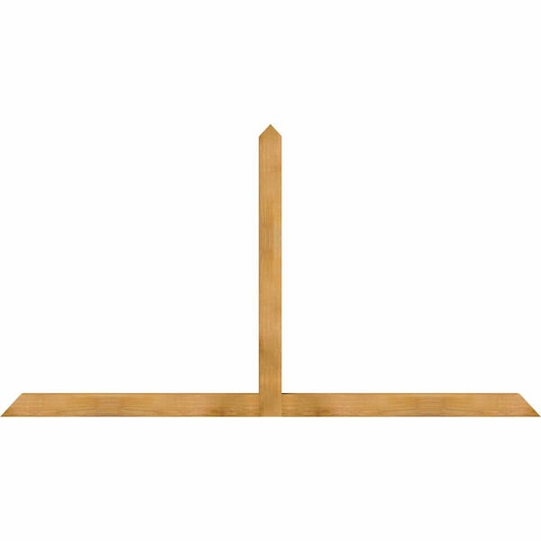 Ekena Millwork Portland Rough Sawn Timber Gable Bracket, Western Red Cedar, 96"W x 52"H x 4"D x 4"F, 13/12 Pitch GBW096X52X0404POR00RWR - main